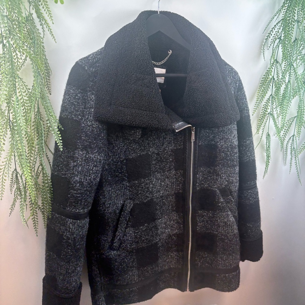 BCBG coat.  Black & Grey. Gorgeous. Size XS